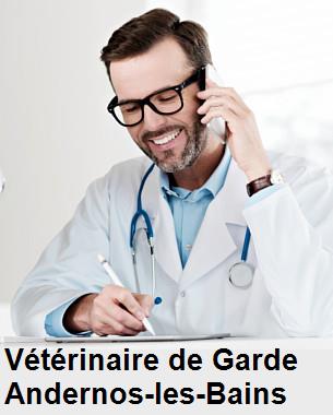 Urgence vétérinaire de garde à Andernos-les-Bains () aujourd'hui pour urgence 24h/24h et 7j/7j, jours fériés, nuit et dimanche.