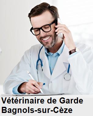 Urgence vétérinaire de garde à Bagnols-sur-Cèze () aujourd'hui pour urgence 24h/24h et 7j/7j, jours fériés, nuit et dimanche.