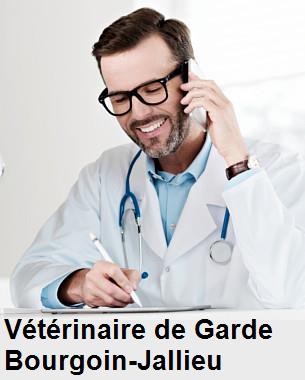 Urgence vétérinaire de garde à Bourgoin-Jallieu () aujourd'hui pour urgence 24h/24h et 7j/7j, jours fériés, nuit et dimanche.