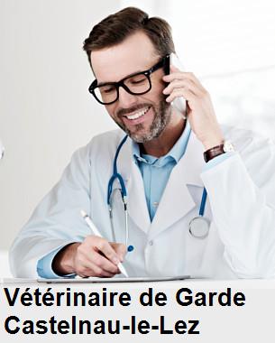 Urgence vétérinaire de garde à Castelnau-le-Lez () aujourd'hui pour urgence 24h/24h et 7j/7j, jours fériés, nuit et dimanche.
