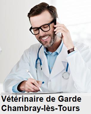Urgence vétérinaire de garde à Chambray-lès-Tours () aujourd'hui pour urgence 24h/24h et 7j/7j, jours fériés, nuit et dimanche.