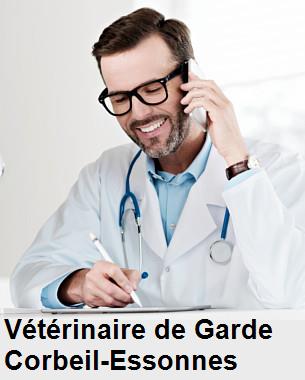Urgence vétérinaire de garde à Corbeil-Essonnes () aujourd'hui pour urgence 24h/24h et 7j/7j, jours fériés, nuit et dimanche.