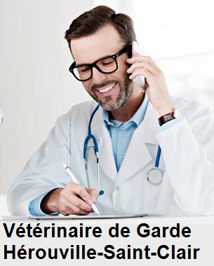 Urgence vétérinaire de garde à Hérouville-Saint-Clair () aujourd'hui pour urgence 24h/24h et 7j/7j, jours fériés, nuit et dimanche.