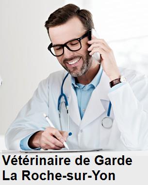 Urgence vétérinaire de garde à La Roche-sur-Yon () aujourd'hui pour urgence 24h/24h et 7j/7j, jours fériés, nuit et dimanche.