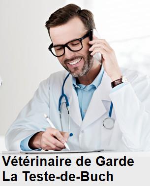 Urgence vétérinaire de garde à La Teste-de-Buch () aujourd'hui pour urgence 24h/24h et 7j/7j, jours fériés, nuit et dimanche.