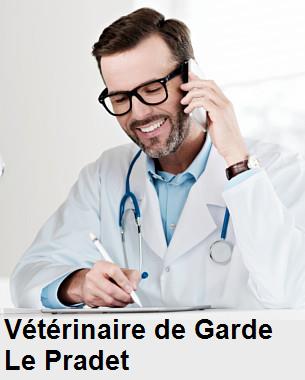 Urgence vétérinaire de garde à Le Pradet () aujourd'hui pour urgence 24h/24h et 7j/7j, jours fériés, nuit et dimanche.