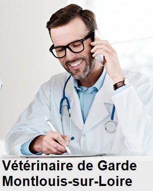 Urgence vétérinaire de garde à Montlouis-sur-Loire () aujourd'hui pour urgence 24h/24h et 7j/7j, jours fériés, nuit et dimanche.