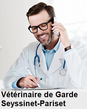 Urgence vétérinaire de garde à Seyssinet-Pariset () aujourd'hui pour urgence 24h/24h et 7j/7j, jours fériés, nuit et dimanche.