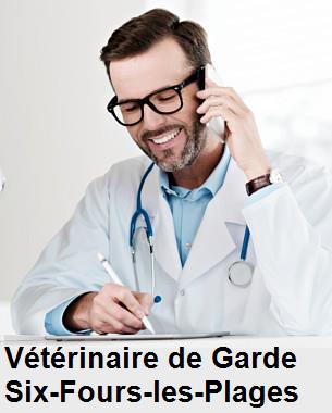 Urgence vétérinaire de garde à Six-Fours-les-Plages () aujourd'hui pour urgence 24h/24h et 7j/7j, jours fériés, nuit et dimanche.