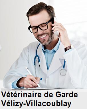 Urgence vétérinaire de garde à Vélizy-Villacoublay () aujourd'hui pour urgence 24h/24h et 7j/7j, jours fériés, nuit et dimanche.