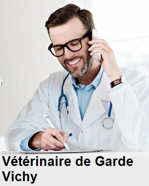 Urgence vétérinaire de garde à Vichy () aujourd'hui pour urgence 24h/24h et 7j/7j, jours fériés, nuit et dimanche.
